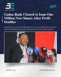 Gadaa Bank Cleared to Issue One Million New Shares After Profit Doubles