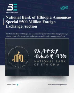 National Bank of Ethiopia Announces Special $500 Million Foreign Exchange Auction